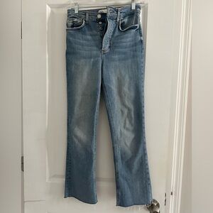 ZARA straight leg medium wash jeans size 2
